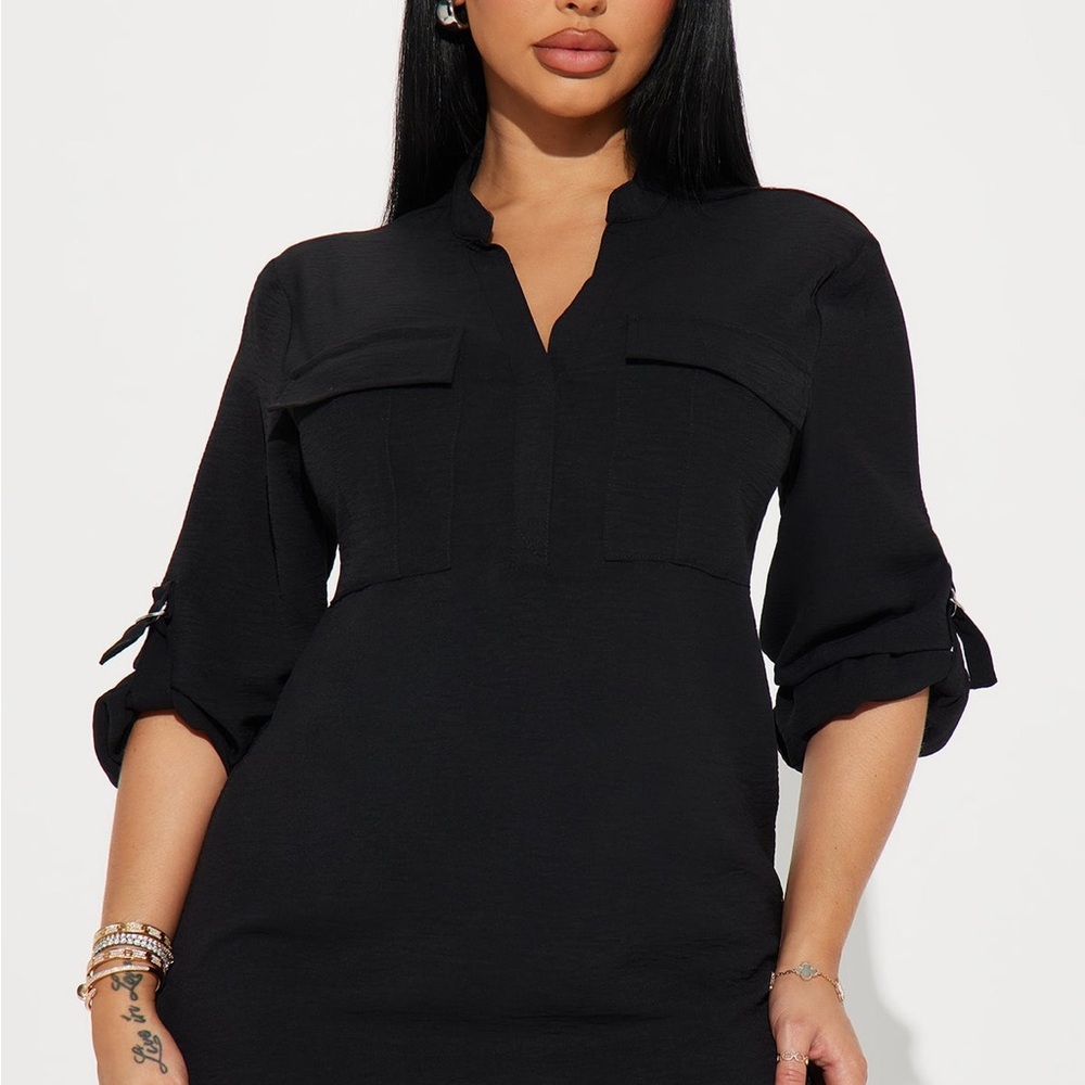 NWT Fashion Nova Jennifer Mini Shirt Dress (M)